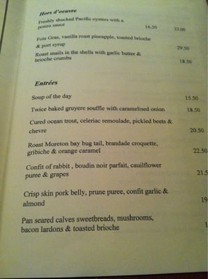 Menu photo 7 Boucher Graceville, QLD