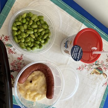 Silver Diner - Mac & Cheese w/hotdog, Edamame, Kid Coke - Diners Near Me - Greenbelt, Maryland Silver Diner - Mac & Cheese w/hotdog, Edamame, Kid Coke - Diners Near Me - Greenbelt, Maryland