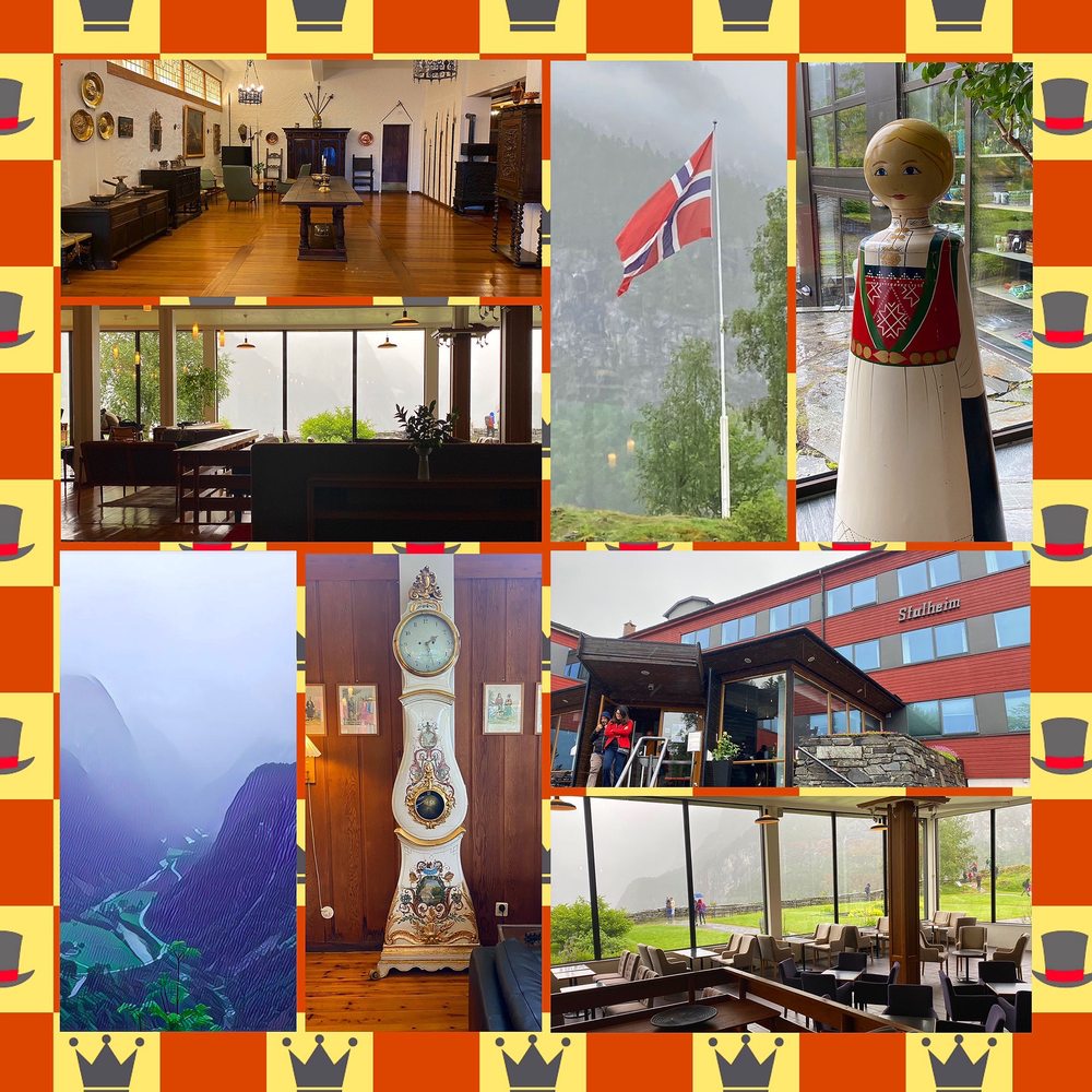 Montage of images from the Stalheim Hotel
