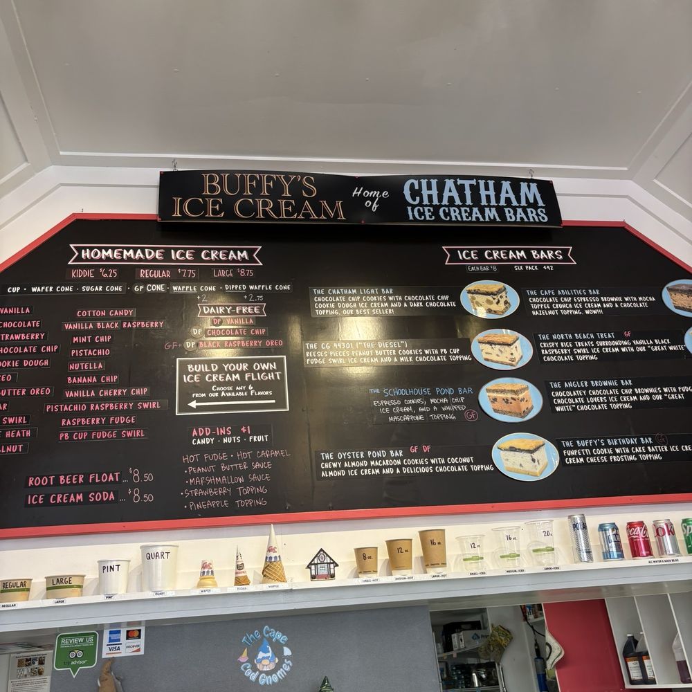 Buffy's Ice Cream - Menu - Ice Cream & Frozen Yogurt Near Me - Chatham, Massachusetts Buffy's Ice Cream - Menu - Ice Cream & Frozen Yogurt Near Me - Chatham, Massachusetts
