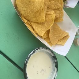 Chips and queso yummy