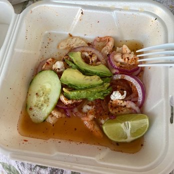 Las Delicias - This is the order of aguachiles. That's all you get plus a piece or paper in it. Dissatisfied. - Mexican Near Me - Canyon Country, California