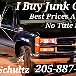 Wanted Dead or Alive Junk Cars No Title Needed - I buy junk cars,top dollar paid $100 to $1000,No title needed.Same day pickup Tuscaloosa and surrounding areas.205-887-8746..