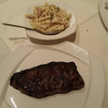 Gio's Prime 26 - Dry aged NY Strip steak ($48). Pasta carbonara for two ($8). Too delicious for words. - Seafood Near Me - Rochester, New York Gio's Prime 26 - Dry aged NY Strip steak ($48). Pasta carbonara for two ($8). Too delicious for words. - Seafood Near Me - Rochester, New York