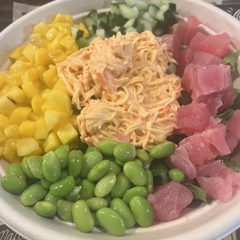 Sus Hi Eatstation - Spicy krab and ahi tuna proteins pictured - Japanese Near Me - Altamonte Springs, Florida Sus Hi Eatstation - Spicy krab and ahi tuna proteins pictured - Japanese Near Me - Altamonte Springs, Florida
