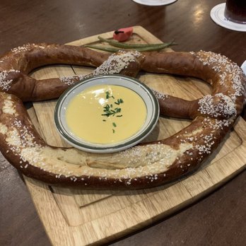 Manor Oktoberfest - The awesome pretzel with beer cheese sauce !!! - German Near Me - Forest Hills, New York
