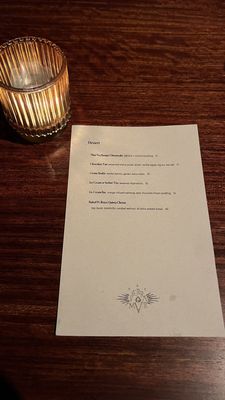 Menu photo 4 Sierra Mar Big Sur, CA Menu photo 4 Sierra Mar Big Sur, CA