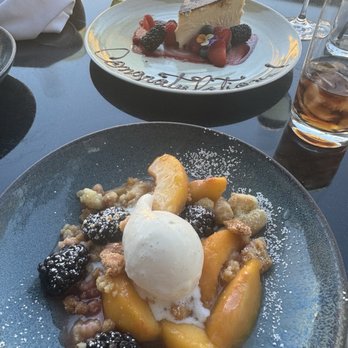 Spago - Peach dessert - New American Near Me - Las Vegas, Nevada Spago - Peach dessert - New American Near Me - Las Vegas, Nevada