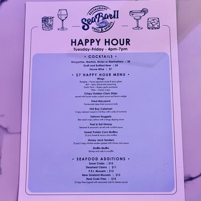 Menu photo 1 Sea Bar 2 Grill & Spirits Sicklerville, NJ Menu photo 1 Sea Bar 2 Grill & Spirits Sicklerville, NJ