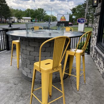 Golden Grain Pizza - Firepit outside - Pizza Near Me - Albany, New York