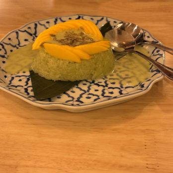 Nua Thai Kitchen - Mango sticky rice, pandan flavored - Thai Near Me - Oakland, California Nua Thai Kitchen - Mango sticky rice, pandan flavored - Thai Near Me - Oakland, California