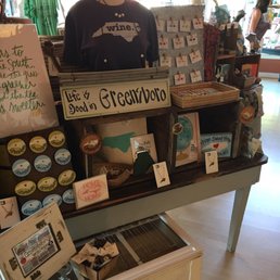 Display of local Greensboro / NC items (there are more than just this display)!