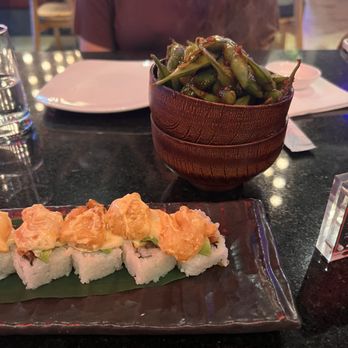 Pubbelly Sushi - Spicy edamame and rockshrimp tempura roll - Sushi Bars Near Me - West Palm Beach, Florida Pubbelly Sushi - Spicy edamame and rockshrimp tempura roll - Sushi Bars Near Me - West Palm Beach, Florida