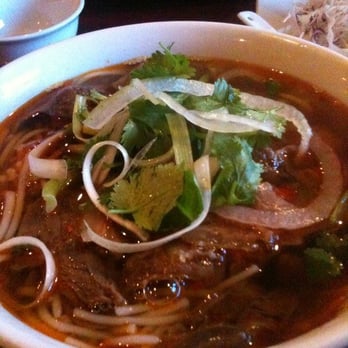 Huynh Restaurant - Bu Bo Hue.  Decent...spicy and a bit too sweet for my taste.  Pho Tay do in Dallas is better. - Vietnamese Near Me - Houston, Texas
