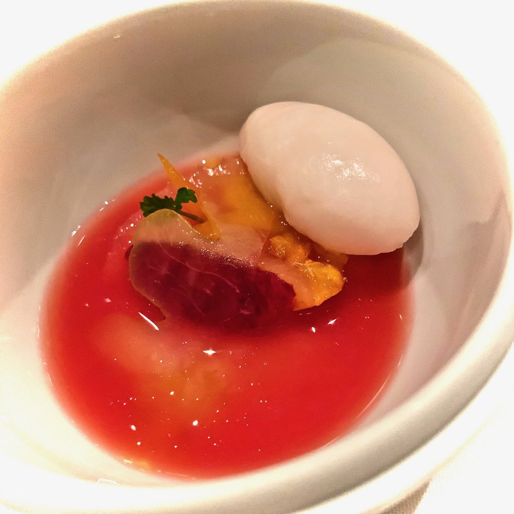 Jungsik - SIGNATURE TASTING MENU: Pre-dessert, citrus - Korean Near Me - New York, New York Jungsik - SIGNATURE TASTING MENU: Pre-dessert, citrus - Korean Near Me - New York, New York