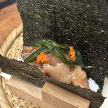Gohan - Hamachi handroll: 4/5 - Japanese Near Me - Honolulu, Hawaii
