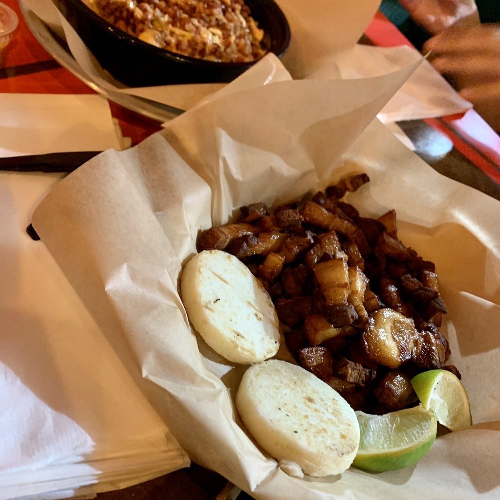 Los Perros - Chicharrones were fatty and delicious - Hot Dogs Near Me - Miami Lakes, Florida Los Perros - Chicharrones were fatty and delicious - Hot Dogs Near Me - Miami Lakes, Florida