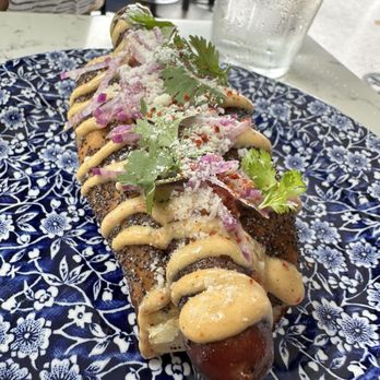 Fort Oak - Dry aged hot dog - New American Near Me - San Diego, California Fort Oak - Dry aged hot dog - New American Near Me - San Diego, California