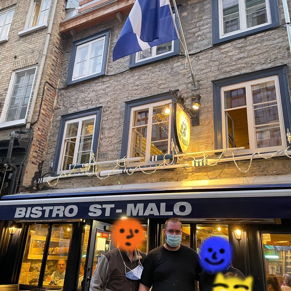 Bistro St-Malo - Picture with the chef himself at our favorite restaurant in Quebec! We had the most wonderful meal here! - Bistros Near Me - Quebec City, Quebec Bistro St-Malo - Picture with the chef himself at our favorite restaurant in Quebec! We had the most wonderful meal here! - Bistros Near Me - Quebec City, Quebec