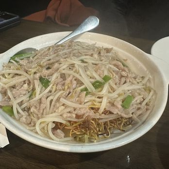 Hong Kong Bistro - Pan fried noodle with pork - Dim Sum Near Me - Jacksonville, Florida Hong Kong Bistro - Pan fried noodle with pork - Dim Sum Near Me - Jacksonville, Florida