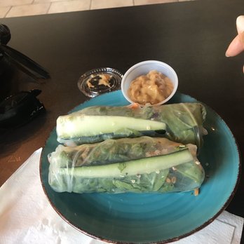 Tower Blendz - Peanut sauce and spring rolls mmmmm delish! - Acai Bowls Near Me - Fresno, California Tower Blendz - Peanut sauce and spring rolls mmmmm delish! - Acai Bowls Near Me - Fresno, California
