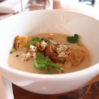 Mildred's Temple Kitchen - Cauliflower soup with a hint of vanilla and crunchy croutons - Breakfast & Brunch Near Me - Toronto, Ontario