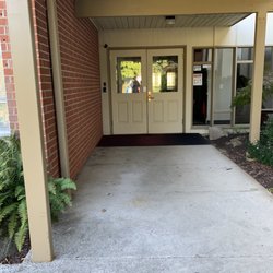 First Lutheran Preschool of Richmond Beach - One of the entrances, Saturday 16 September 2023.