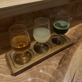 KUSAKABE - sake flight sweet - Sushi Bars Near Me - San Francisco, California KUSAKABE - sake flight sweet - Sushi Bars Near Me - San Francisco, California