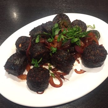 Himalayan Kitchen - Gyuma (blood sausage) - super filling cuz it has rice inside - Indian Near Me - Toronto, Ontario