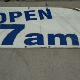 open 7am sign open 7am sign
