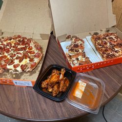 Little Caesars Pizza - 1 thin crust 1 deep dish  1 order of rings