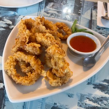 Khob Khun Thai Cuisine - Appetizer -- Calamari (deep fried squid rings).. - Thai Near Me - Coquitlam, British Columbia