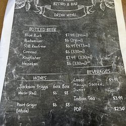 India Delight Bistro & Bar - Drink menu