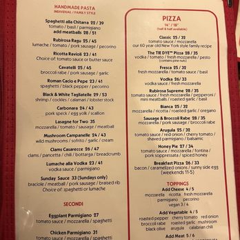 Rubirosa - Menu - Italian Near Me - New York, New York Rubirosa - Menu - Italian Near Me - New York, New York