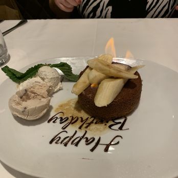 Eddie V's Prime Seafood - Bananas Foster Butter Cake - Seafood Near Me - Alpharetta, Georgia