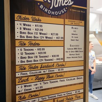 North Loop Galley - Thigh times birdhouse menu - New American Near Me - Minneapolis, Minnesota
