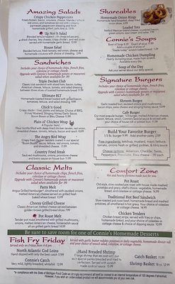 Menu photo 3 Connie's Cafe Ossineke, MI