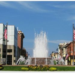 City of Belleville - Fountain round-about in downtown Belleville