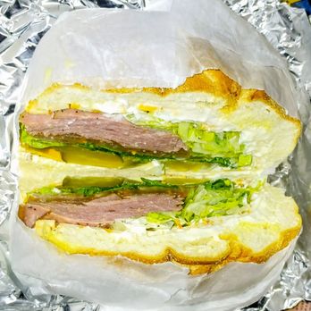 Frozen Lava - Beef salami and cheese  on a roll. - Delis Near Me - Brooklyn, New York