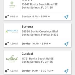 Trulieve Bonita Springs Dispensary - Incorrect time of opening. Nothing for wasted time.