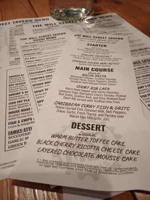 Menu photo 4 The Mill Street Tavern Mount Pleasant, SC