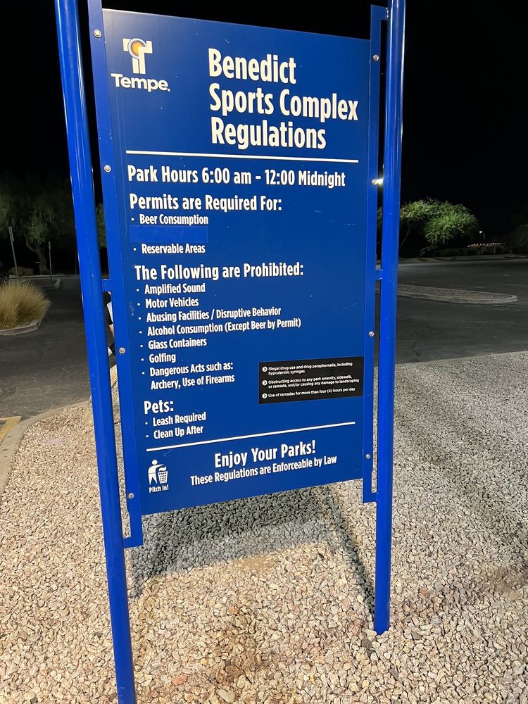 BENEDICT SPORTS COMPLEX Updated September 2024 490 West Guadalupe