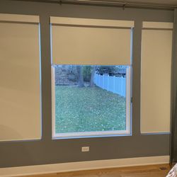 Custom Decorators - We have curtains on the right side but none for the rest of the windows.