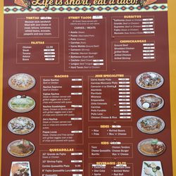 No Way Jose - Menu