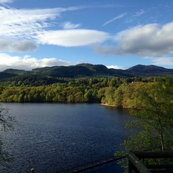 Fonab Castle Hotel - View of Loch Faskally from rear of the castle - Hotels Near Me - Scotland, PKN
