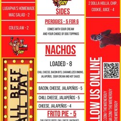 The Weiner Guy - Menu