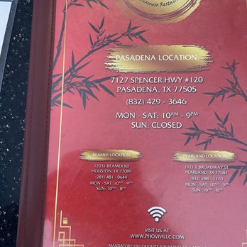 Pho Vi-Vi - Cover Menu - Vietnamese Near Me - Pasadena, Texas