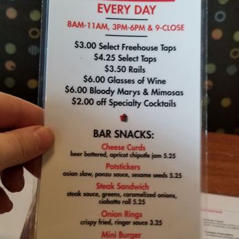 3 Squares Restaurant - Happy hour menu 11/18 - American Near Me - Maple Grove, Minnesota