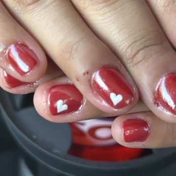 Relax Nails & Spa - the two mini hearts that costed $7 - Nail Salons Near Me - Albuquerque, New Mexico