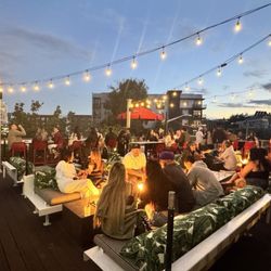 Avanti Food & Beverage - Rooftop terrace with fireplaces